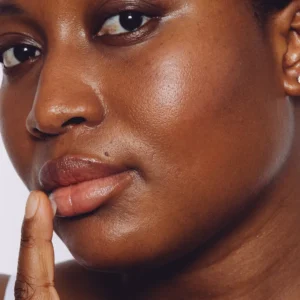 Close-up of skin for CellDerma skincare balms category