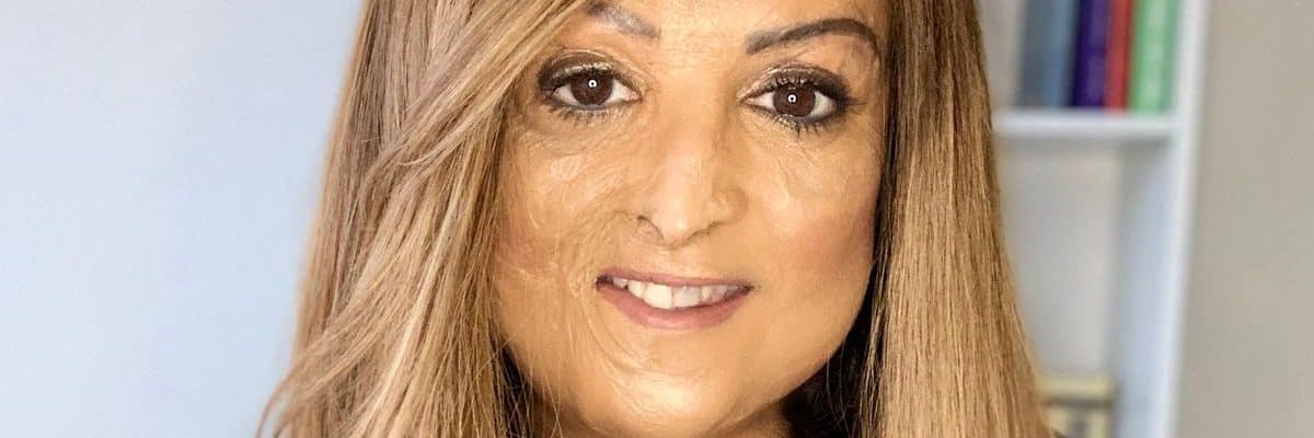 CellDerma Mature Woman Face Smiling Tulsi Vagjiani Content Image
