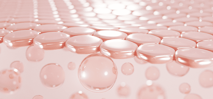A 3D render of skin cells