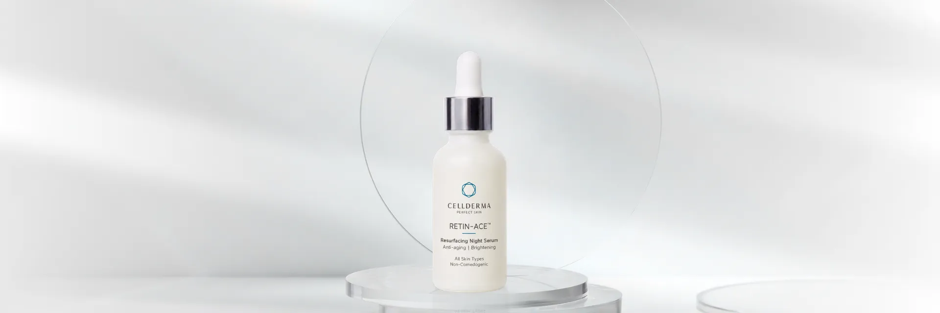 CellDerma Retin-Ace Resurfacing Night Serum hero product shot on a clean white background.