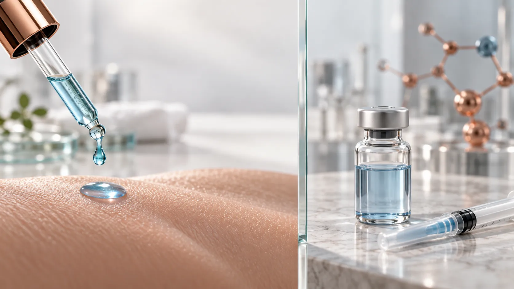 Topical copper peptide serum compared with injectable GHK-Cu in a clinical setting